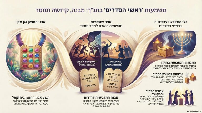 כלי הקודש בסדרים